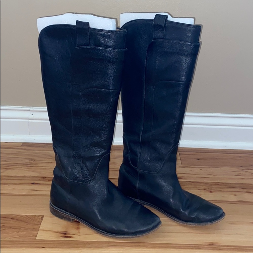 Frye Black Leather Boots